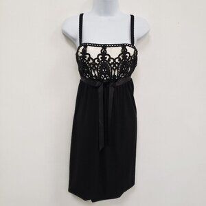Vintage Jessica Mcclintock Womens Babydoll Mini Dress‎ Size 4 Cocktail Y2K NWT